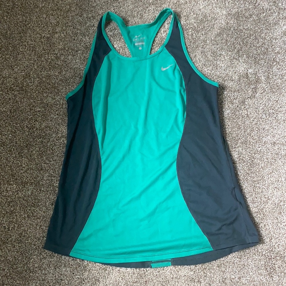 Nike | green & gray workout tank